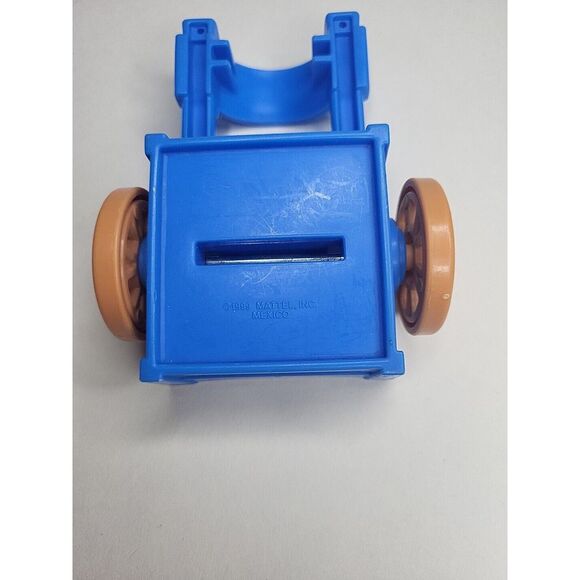 1999 Fisher Price Little People Farm Barn Blue Wagon Cart Replacement - Picture 2 of 3